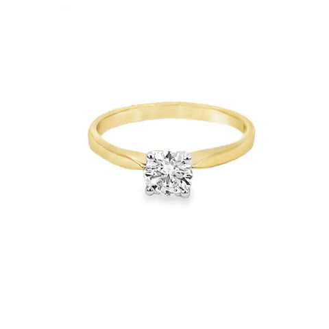 14K Yellow Gold 0.50CT Lab Grown Diamond Engagement Ring