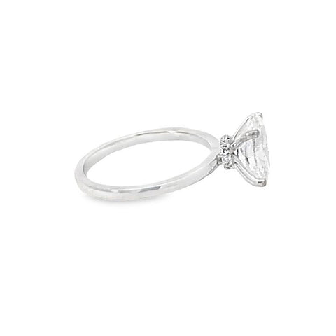 2.07TDW Lab Grown Diamond Engagement Ring in 14K White Gold