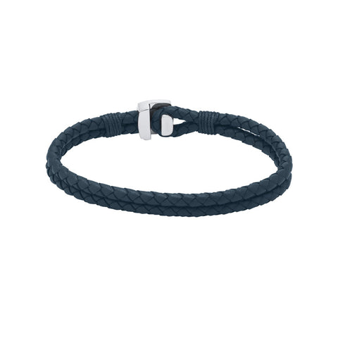 Hugo Boss Jewellery Seal Collection Men's Blue Leather Bracelet 1580293