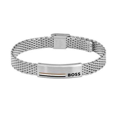 Hugo Boss Jewellery Men's Alen Stainless Steel Mesh Bracelet 1580611