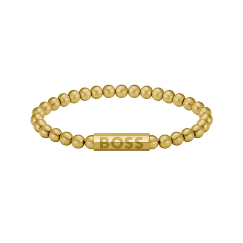 Hugo Boss Jewellery Men's Sphere Metal Collection Beaded Bracelet 1580666M