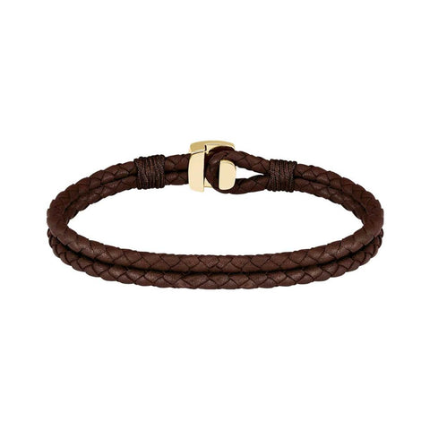 Hugo Boss Jewelry Men's Seal Leather Bracelet 1580667M