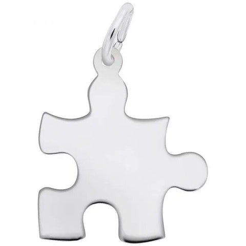 Sterling Silver Puzzle Piece Charm