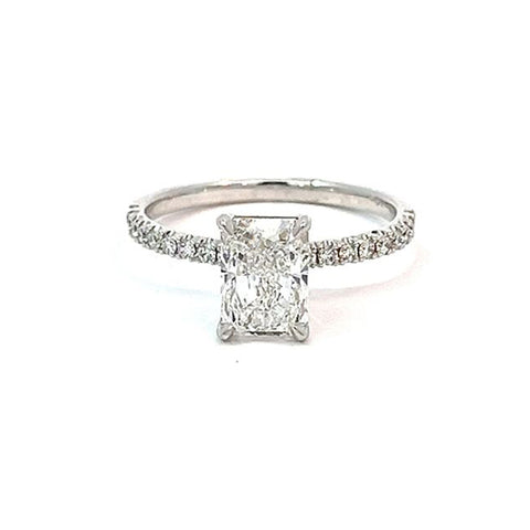 14K White Gold 1.78TDW Lab Grown Diamond Engagement Ring