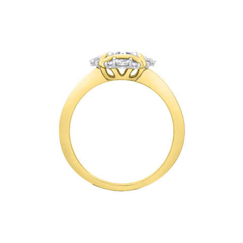 10K Yellow Gold 0.30TDW Diamond Engagement Ring