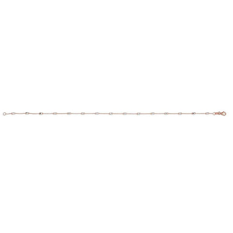 10K Rose Gold Shimmers Anklet