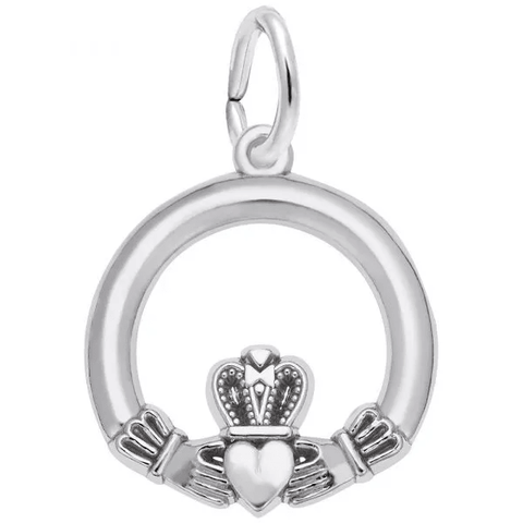 Sterling Silver Petite Claddagh Charm