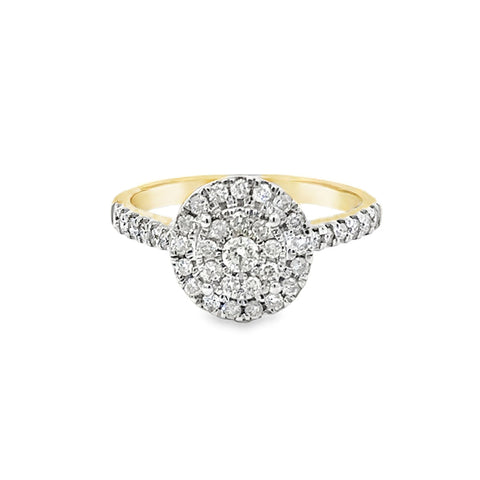 10K Yellow Gold 0.50TDW Diamond Engagement Ring