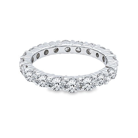 14K White Gold 2.00TDW Diamond Full Eternity Band