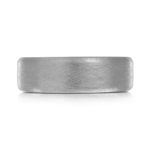 7mm Tungsten Carbide Wedding Band with Scratch Finish