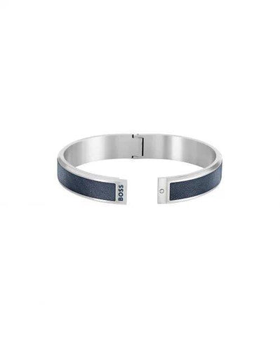 Hugo Boss Jewellery Men's Blue Leather Bracelet 1580514M