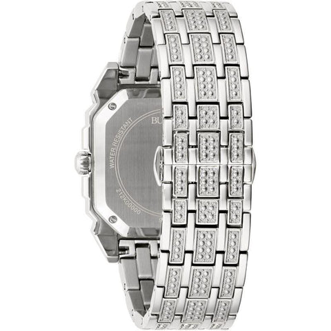 Bulova Crystal Quartz Mens Watch 96A285